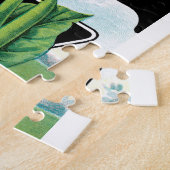 pootverpakkingslabeling kunst, Struik boon Veggie Legpuzzel (Zijkant)