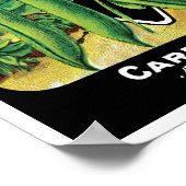 pootverpakkingslabeling kunst, Struik boon Veggie Poster (Hoek)