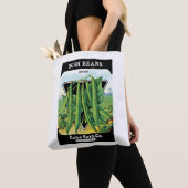 pootverpakkingslabeling kunst, Struik boon Veggie Tote Bag (Dichtbij)