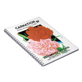  pootverpakkingslabelkunst, volkbloemen notitieboek (Rechterzijde)