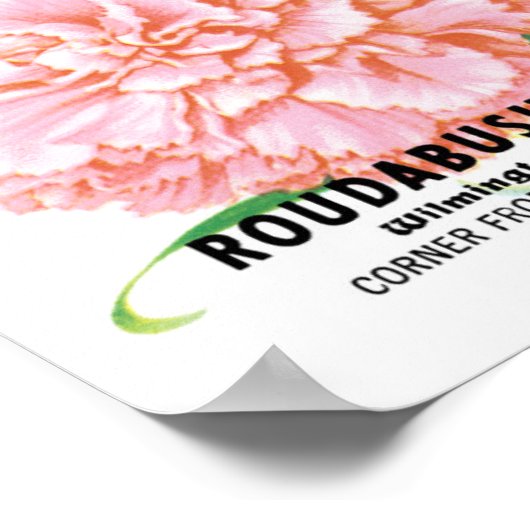  pootverpakkingslabelkunst, volkbloemen poster (Hoek)