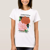  pootverpakkingslabelkunst, volkbloemen t-shirt (Voorkant)