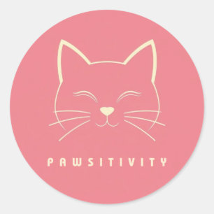 POOTZITIVITEIT RONDE STICKER