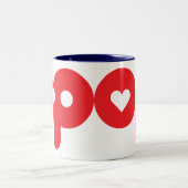 Pop 01 tweekleurige koffiemok (Center)