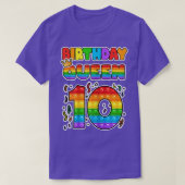 Pop 10-jarige koningin 10 jaar oud meisje Fidge T-shirt (Design voorkant)