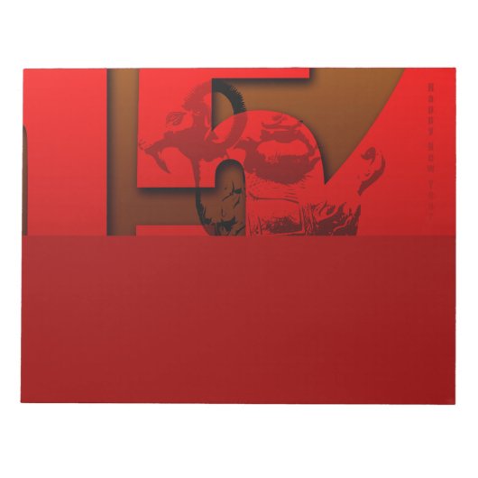 Pop 2015 Ram Sheep Goat Year - Notitieblok (Voorkant)