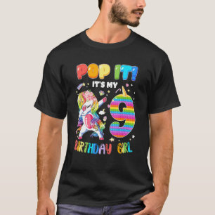 Pop 9-jarige meisjes 9 jaar oud Fidget T-shirt