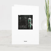 pop aan de muur feestdagen kaart (Achterkant)