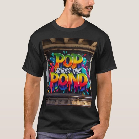 Pop aan de overkant van de vijver - graffiti t-shirt (Voorkant)