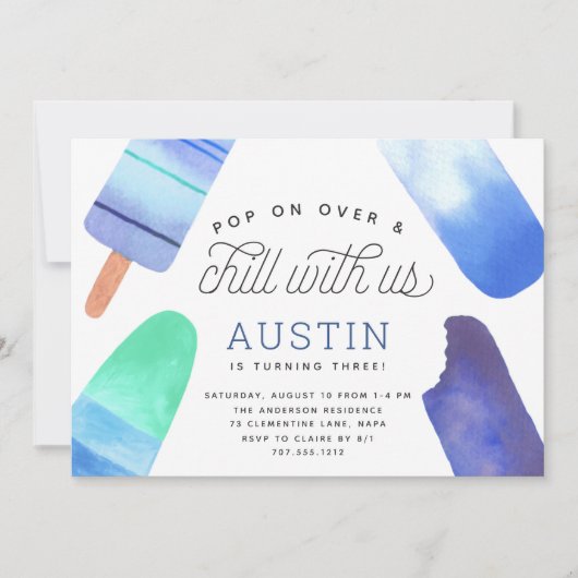 Pop aan over en koel | Populaire kinderen Birthday Kaart (Voorkant)