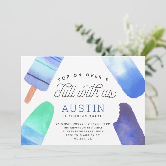 Pop aan over en koel | Populaire kinderen Birthday Kaart (Staand voorkant)