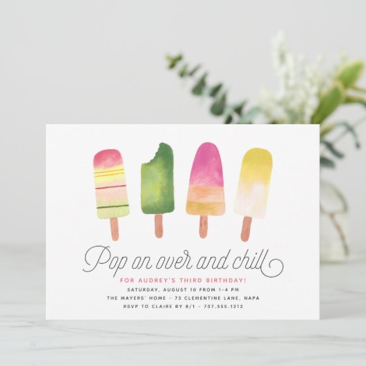 Pop aan over en koel | Populaire kinderen Birthday Kaart (Staand voorkant)