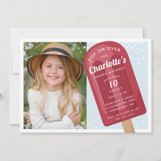 Pop aan over | Popsikel-zomerkinderen Birthday Kaart (Voorkant)