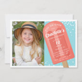 Pop aan over | Popsikel-zomerkinderen Birthday Kaart (Voorkant)