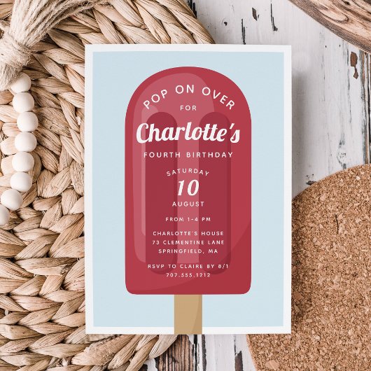 Pop aan over | Popsikel-zomerkinderen Birthday Kaart