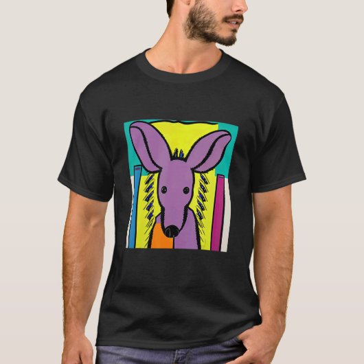 Pop Aardvark Cute Trendy voor mannen en Kinderen T-shirt (Voorkant)
