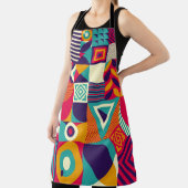 Pop abstracte geometrische vormen, naadloos patroo schort (Insitu)