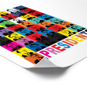 Pop-achtige Presidenten Poster (Hoek)
