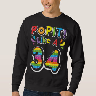Pop als een 34-jarige Happy My Birth Trui