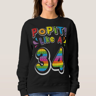 Pop als een 34-jarige Happy My Birth Trui