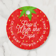 Pop als ze aardbei Pop