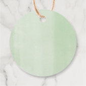 Pop als ze groen baby shower pop bedankjes labels (Achterkant)