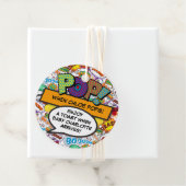 POP Als Ze Kraakt Baby Shower Strooigoed Bedankjes Labels (In situ)