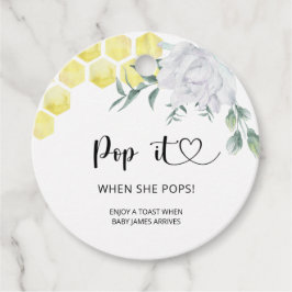 Pop als ze pop bedankjes labels