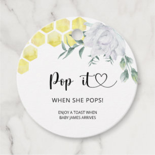 Pop als ze pop bedankjes labels