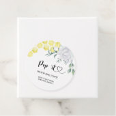 Pop als ze pop bedankjes labels (In situ)