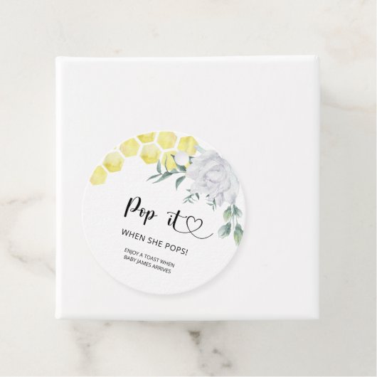 Pop als ze pop bedankjes labels (In situ)