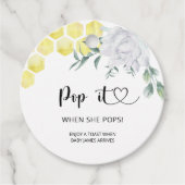 Pop als ze pop bedankjes labels (Voorkant)