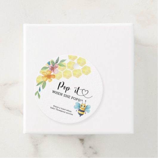 Pop als ze pop bedankjes labels (In situ)