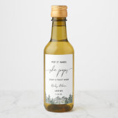 Pop als ze Pop één Baby shower van de winter te ho Wijn Etiket (Voorkant)