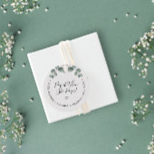 Pop als ze Pop met Elegant Eucalyptus Baby Showe Bedankjes Labels