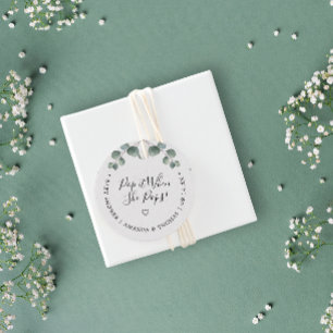Pop als ze Pop met Elegant Eucalyptus Baby Showe Bedankjes Labels