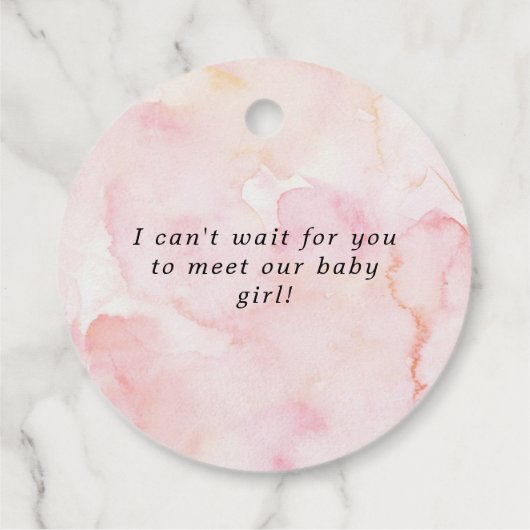 Pop als ze Pop veeg Baby shower Bedankjes Labels (Achterkant)