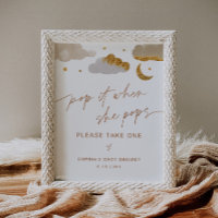 Pop als ze Poppen Twinkle Star Baby shower tekenen