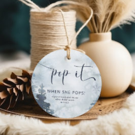 Pop als ze waterverf bos pop bedankjes labels