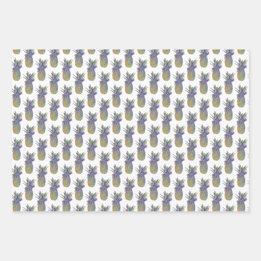 Pop anananas Art Trio Inpakpapier Vel (Voorkant 2)