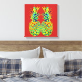 Pop ananas canvas afdruk (Insitu (Slaapkamer))