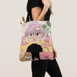 pop, anime, fantastisch, cartoon tote bag