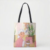 pop, anime, fantastisch, cartoon tote bag (Voorkant)