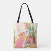 pop, anime, fantastisch, cartoon tote bag (Achterkant)