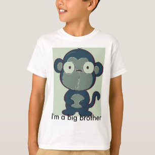 pop-apen-Overbite, ik ben een grote broer T-shirt