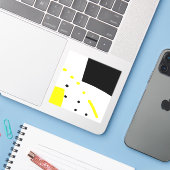 Pop-art92 Sticker (Laptop met iPhone)