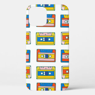 Pop art. 90s naadloos muziekcassettes. B Case-Mate iPhone Case