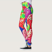 Pop Art Aardbeien Leggings (Links)