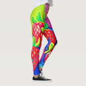 Pop Art Aardbeien Leggings (Rechts)