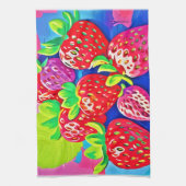 Pop Art Aardbeien Theedoek (Verticaal)